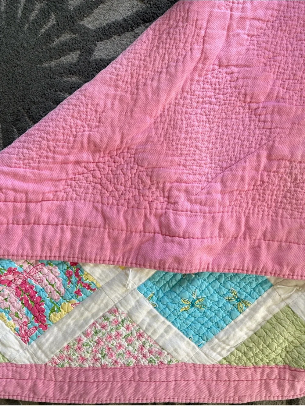 Lilly Pulitzer Patchwork Quilt